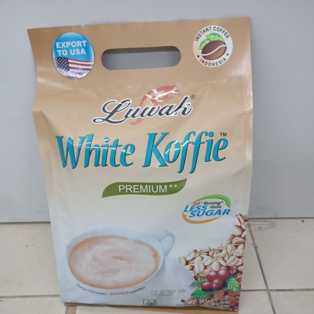 

Luwak White Koffie Premium 30% Less Sugar 19@19g