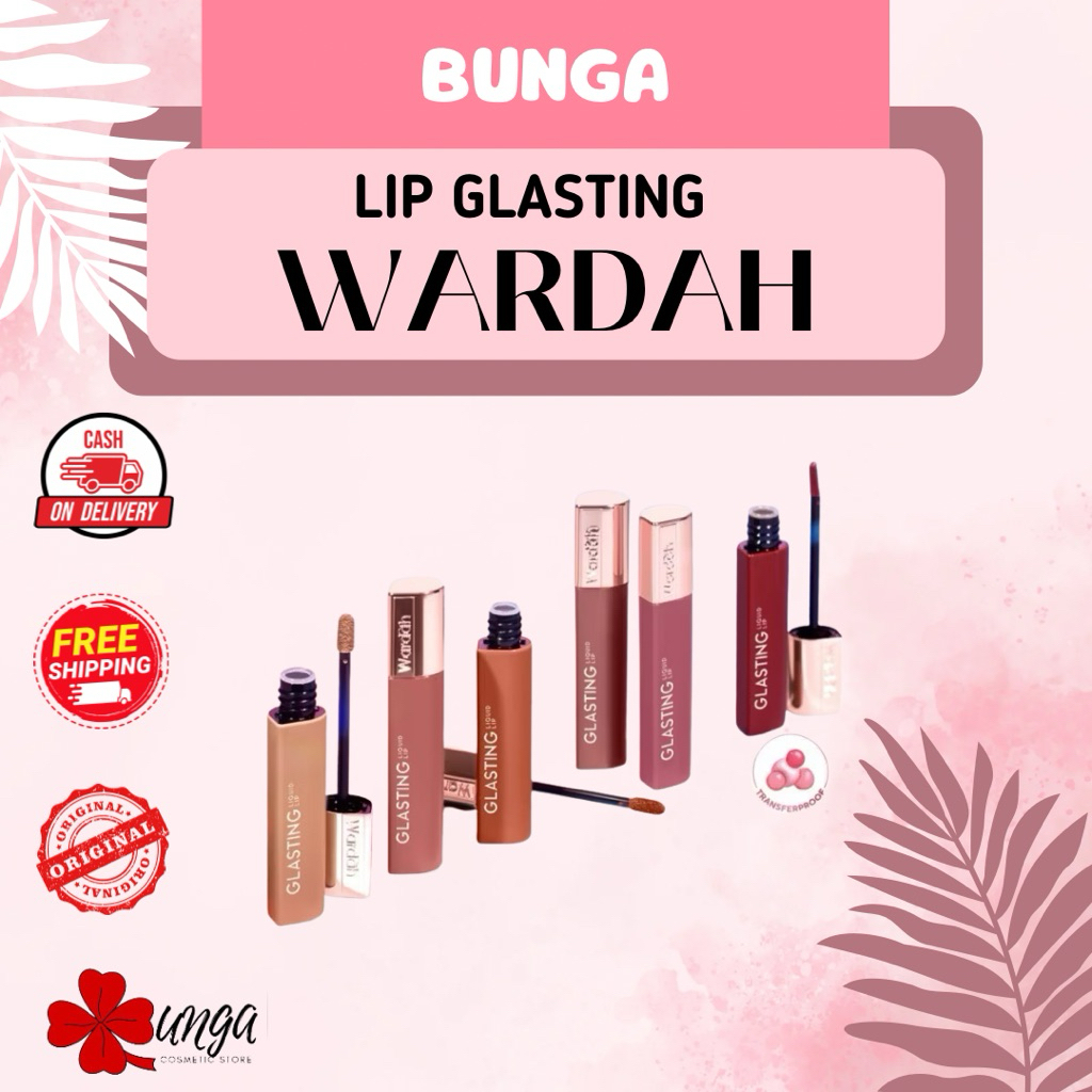 BUNGA - Wardah Glasting Lip Liquid / Lip Liquid Wardah Glasting / Wardah Glasting