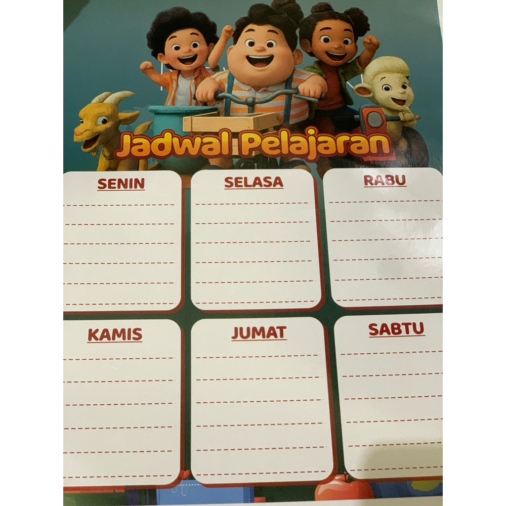 

JADWAL PELAJARAN WIPE CLEAN JUMBO 32x48cm BESAR/ POSTER JADWAL PELAJARAN SEKOLAH / JADWAL PELAJARAN SEKOLAH ANAK BISA DIHAPUS SPIDOL / JADWAL PELAJARAN DINDING ANAK KERTAS