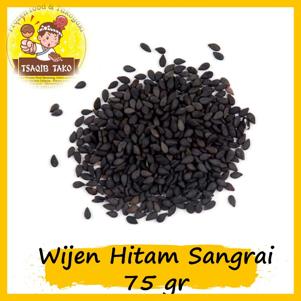 

PROMO WIJEN HITAM PANGGANG SANGRAI TOASTED ROASTED BLACK SESAME 75GR