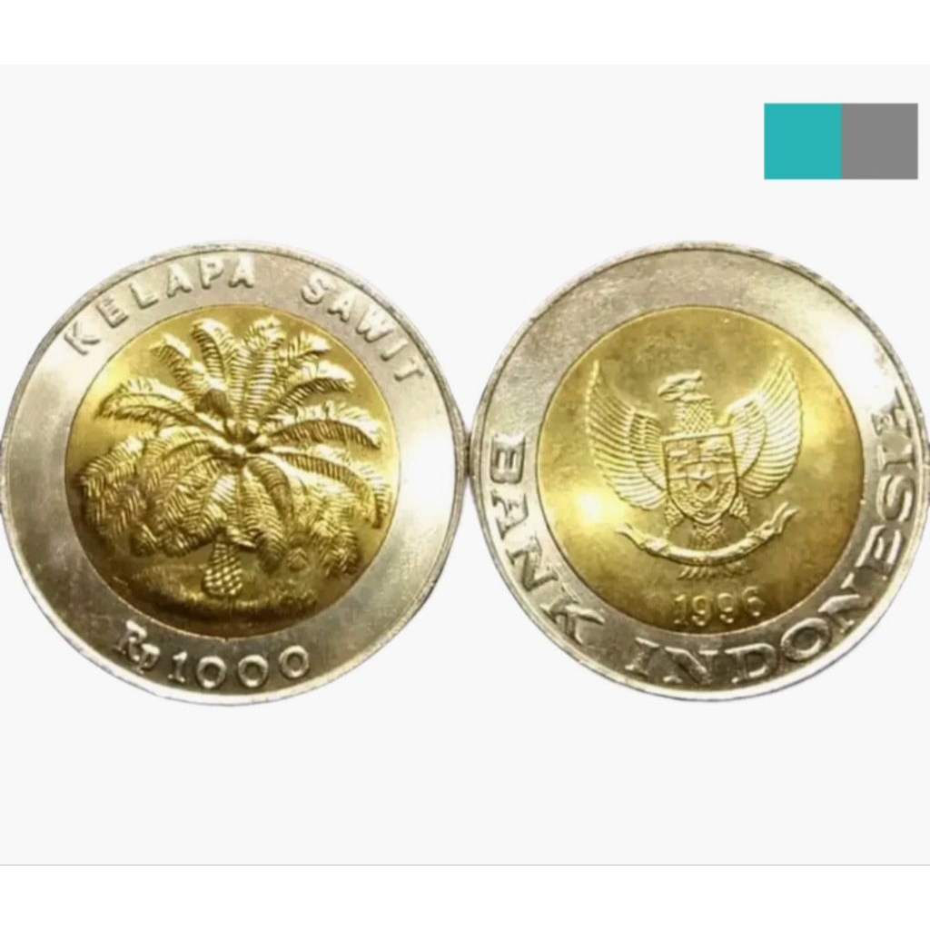 Uang Koin Kuno 1000 Kelapa Sawit