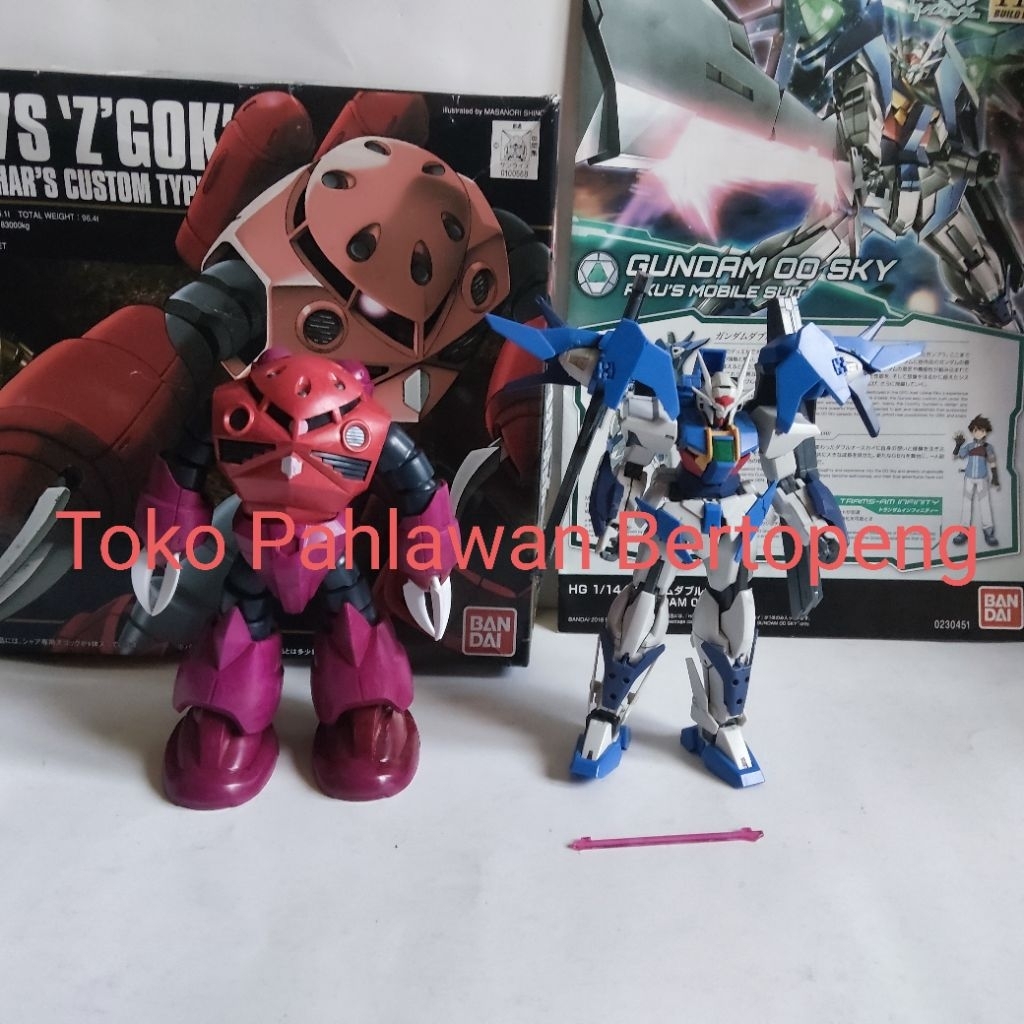 Set HG Junk Gundam OO Sky + Z'gok Char [Bandai] - ( TAG : 00 Moebius Diver Arc Zgok Seed Freedom SD 