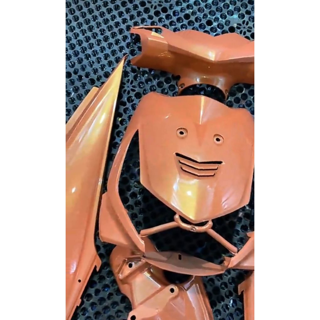 CAT ORANGE PASTEL LEMBAYUNG GOLD PU | CAT MOTOR | CAT MOBIL | CAT CUSTOM | CAT AUTOGLOW |