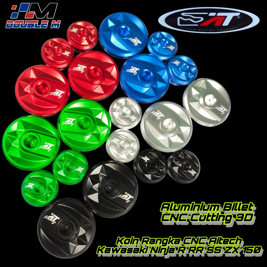 Tutup Rangka Koin Rangka Coin Arm Almu CNC Aitech 3D Ninja R RR SS Aluminium