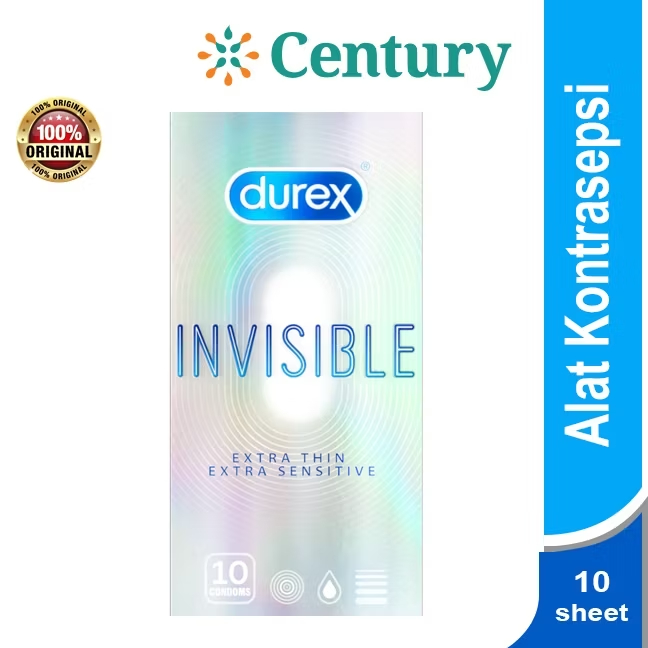 Durex Invisible 10s - Kondom Extra Tipis Pria / Durex Invisible