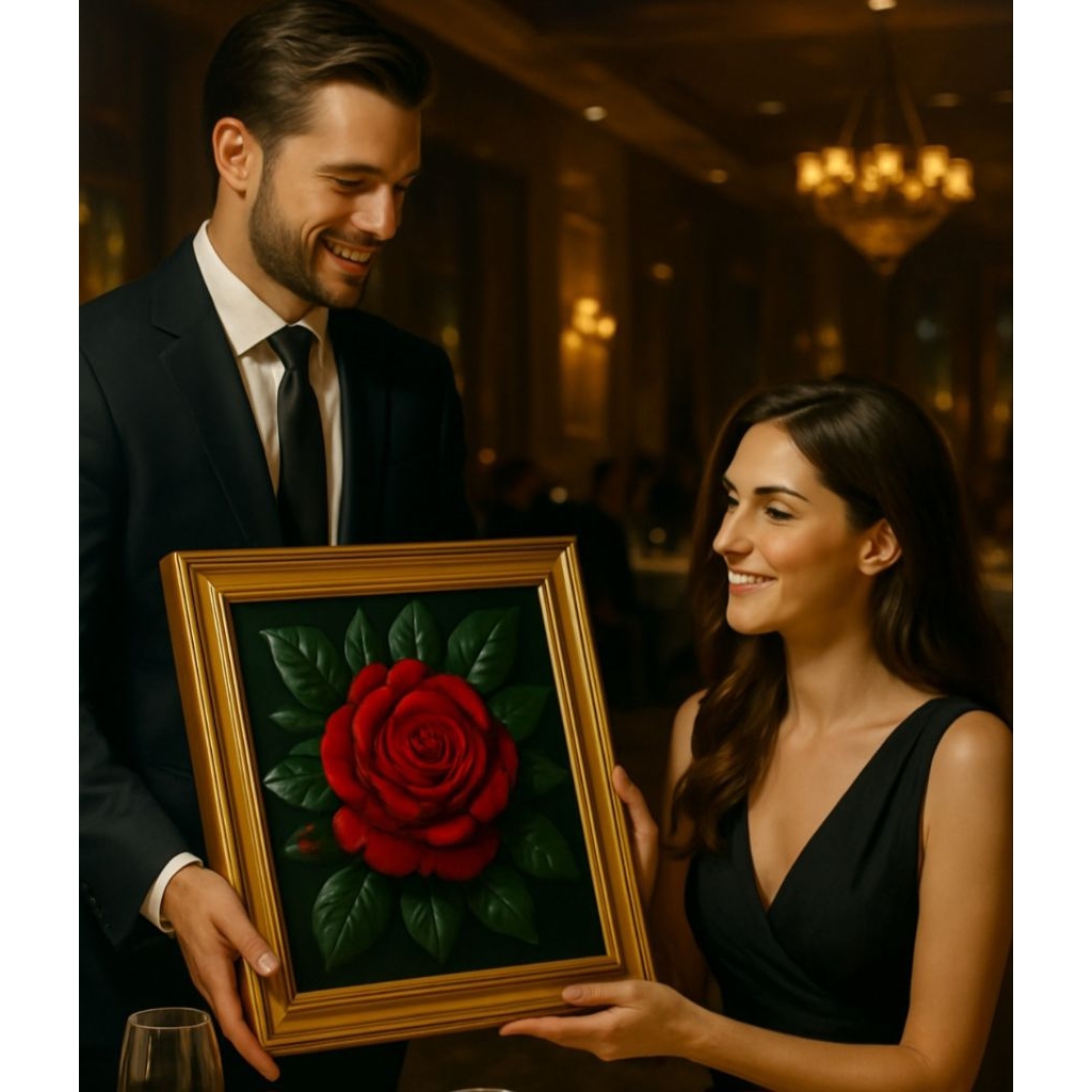 

3D Relief Color Painting – Paket Mewarnai bunga Rose 3D