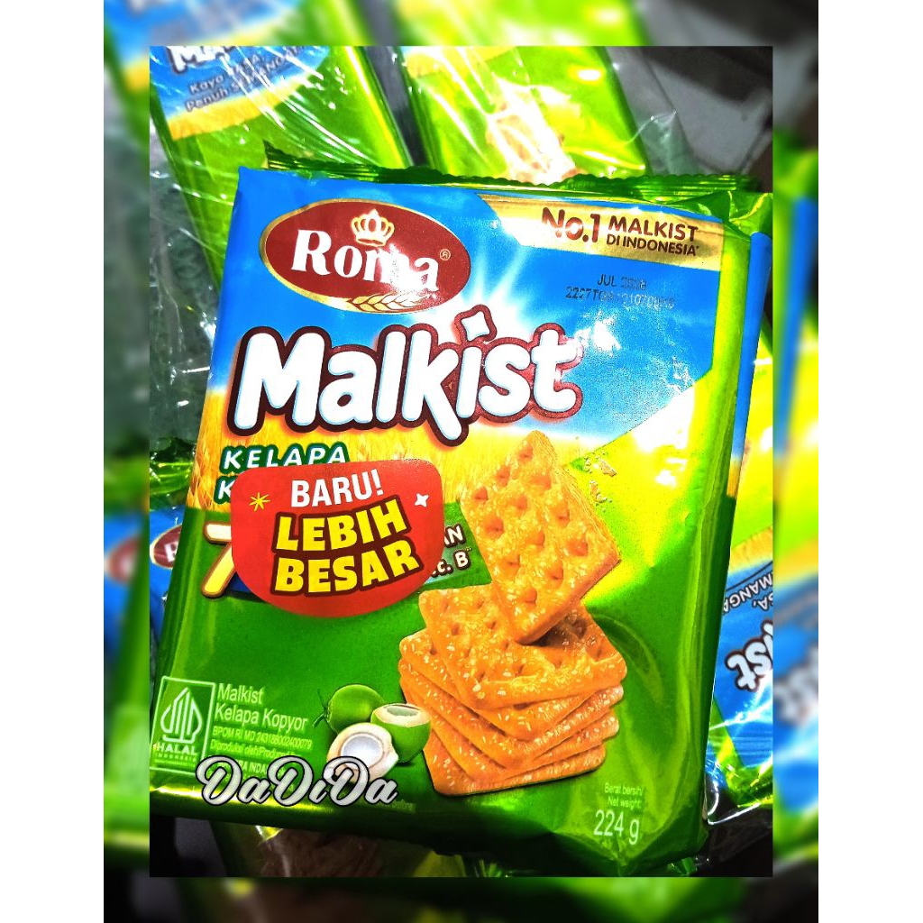 

Roma Malkist Kelapa Kopyor 224 gram
