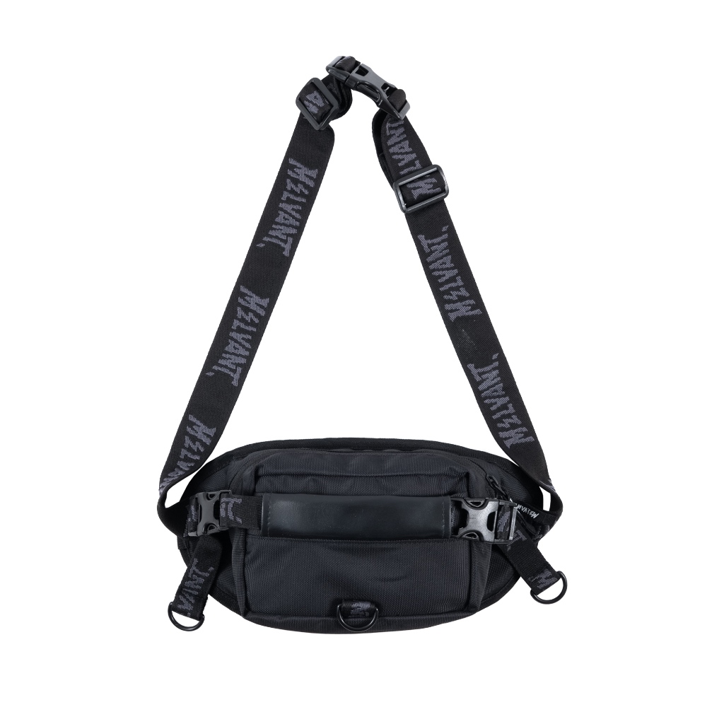 Melvant - MFP Snap Black Fanny Pack | Tas Slingbag Hitam Pria