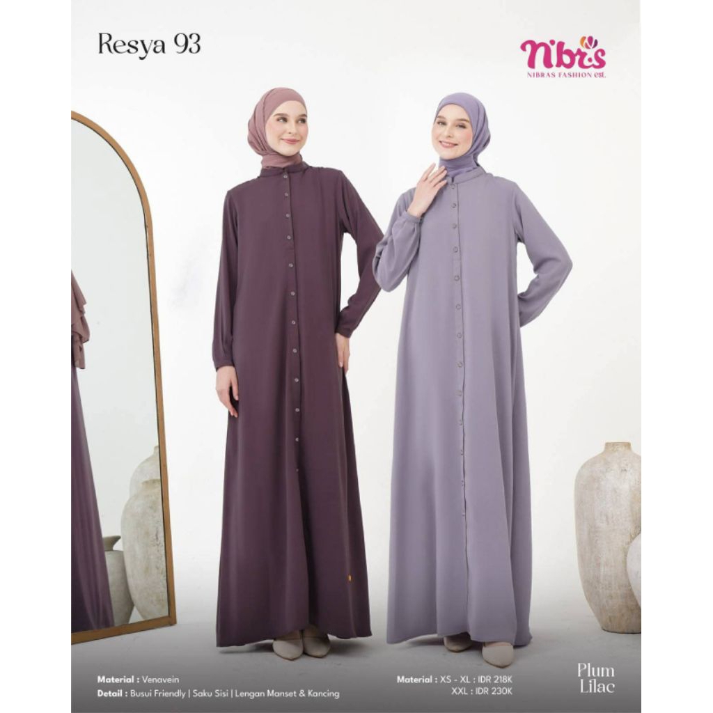 gamis cantik resya 93 // gamis promo nibras // nibras diskon // gamis terbaru nibras // nibras promo