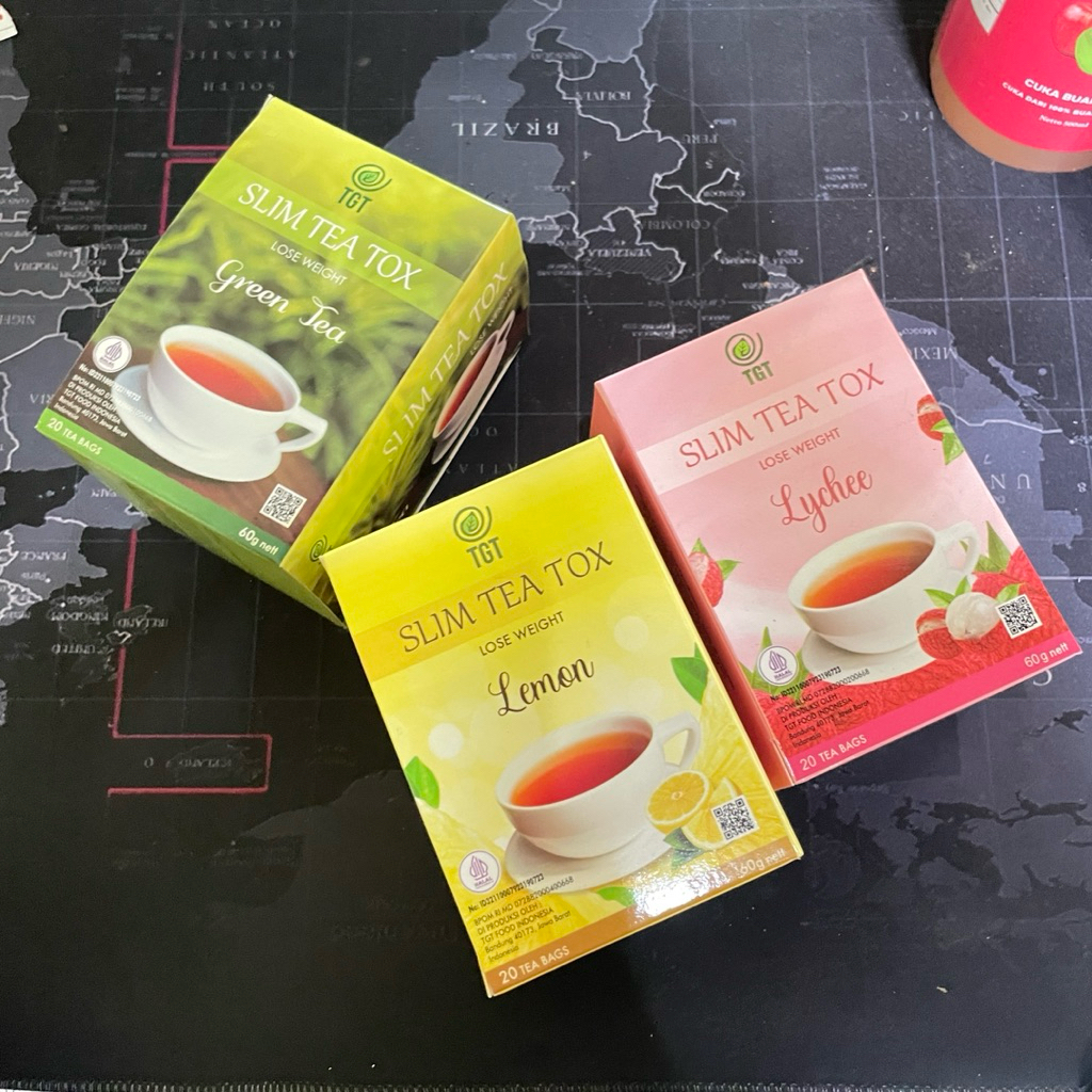 

Slim Tea Tox - Grean Tea - Lemon - Lecy isi masih 18 Tea bags tgt