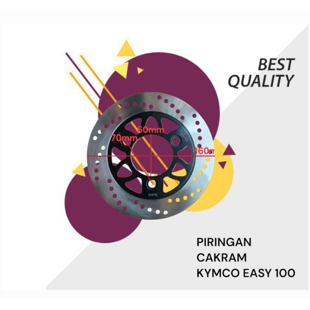 PIRINGAN CAKRAM KYMCO EASY 100 BARU