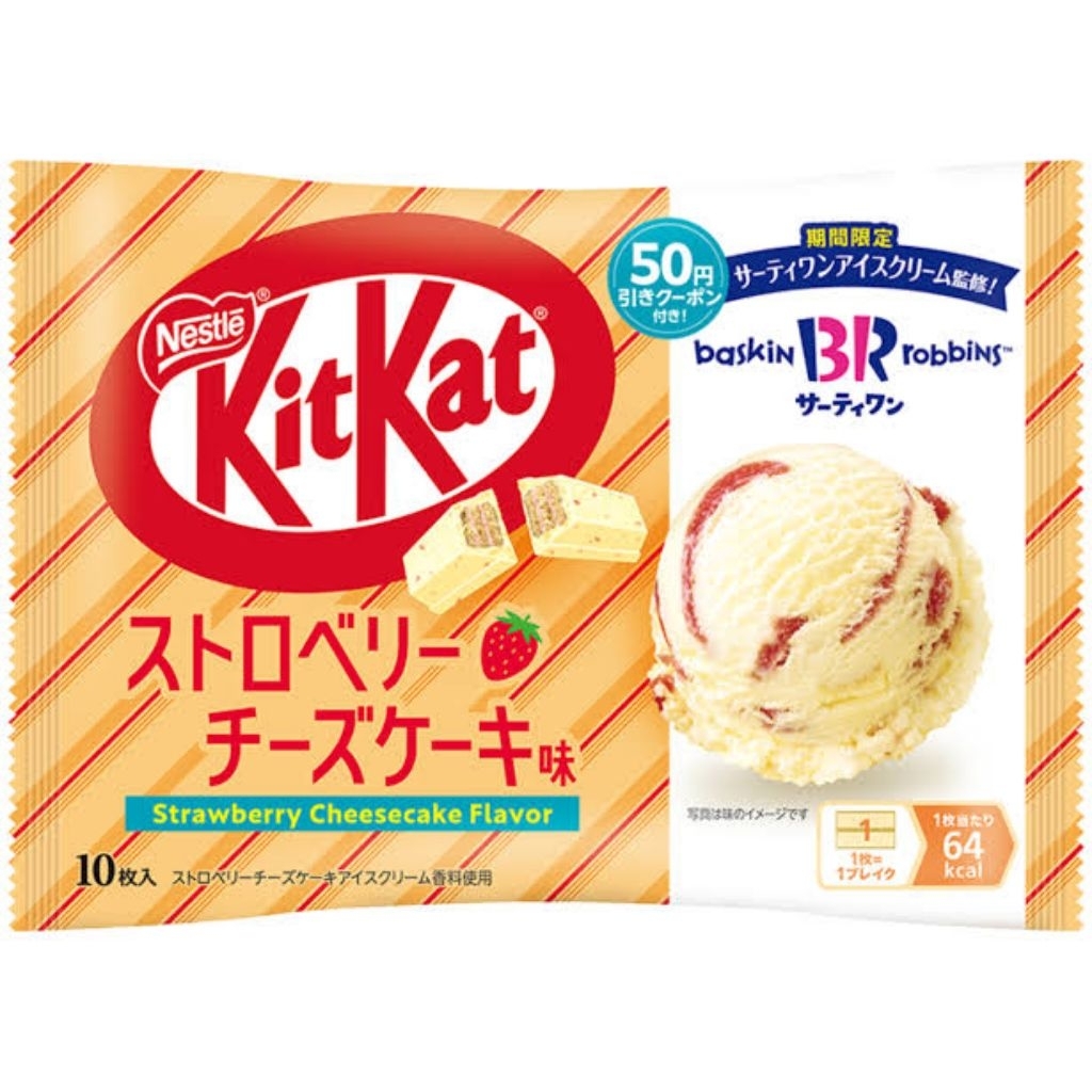 

kitkat jepang baskin robbins strawberry cheesecake