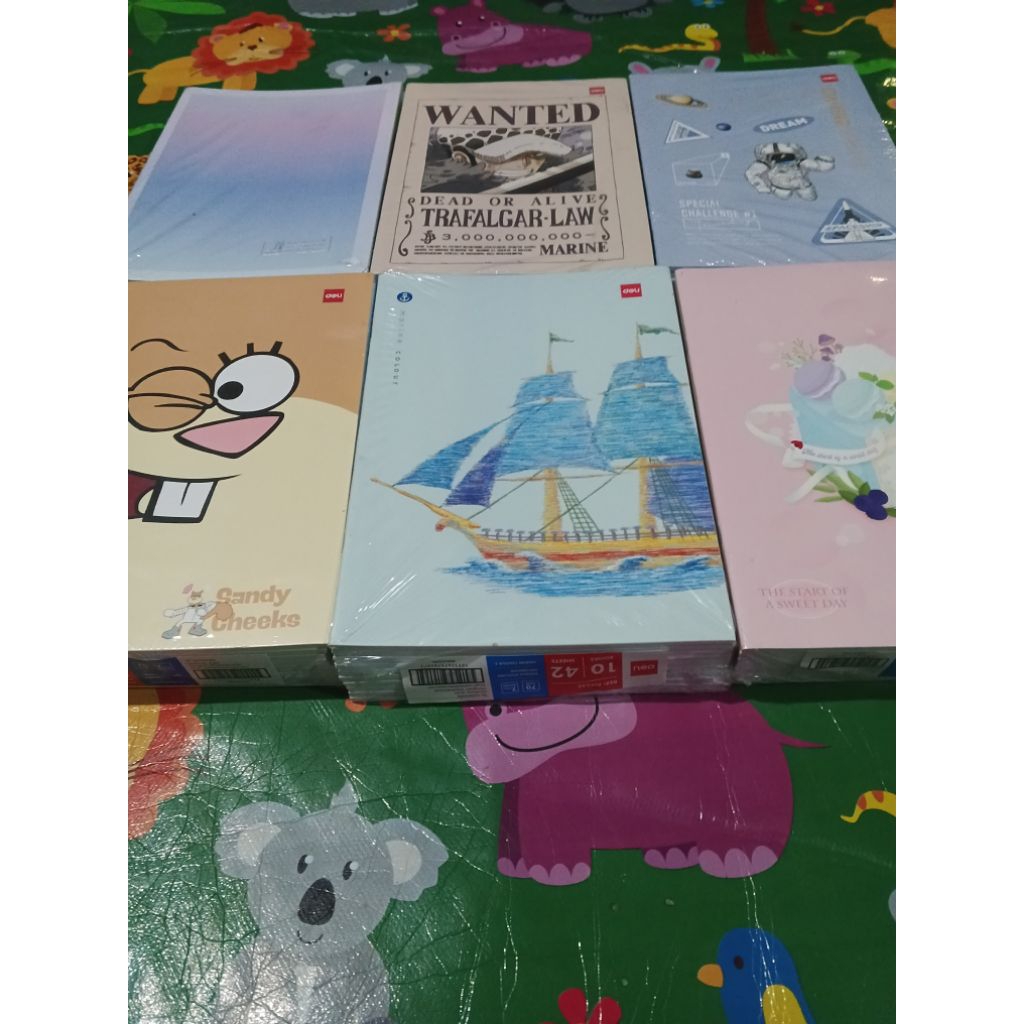 

Buku Tulis Besar Deli 42 Lembar (10pcs) Buku sekolah cover karakter Deli 42 Lembar isi 10, B5