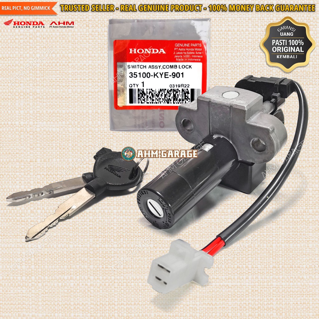 Kunci Kontak New Megapro Monoshock Switch Kontak MP Mono Original Honda AHM Asli Ori HGP Switch Assy