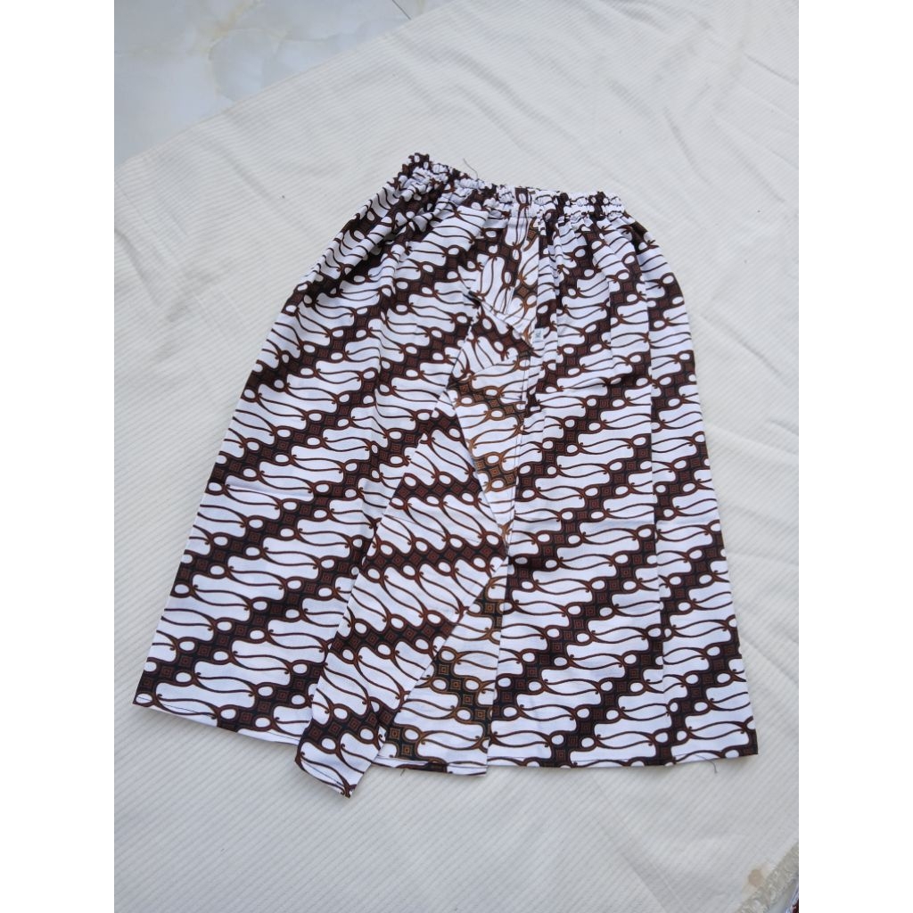 Rok anak batik A , rok batik anak karet pinggang, rok batik sekolah anak