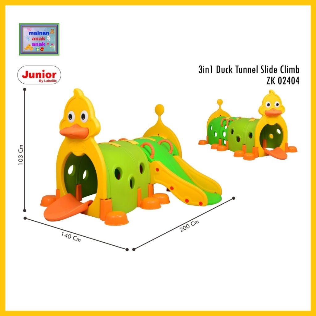 Terowongan 3 in 1 Duck Tunnel Slide Climb ZK.02404