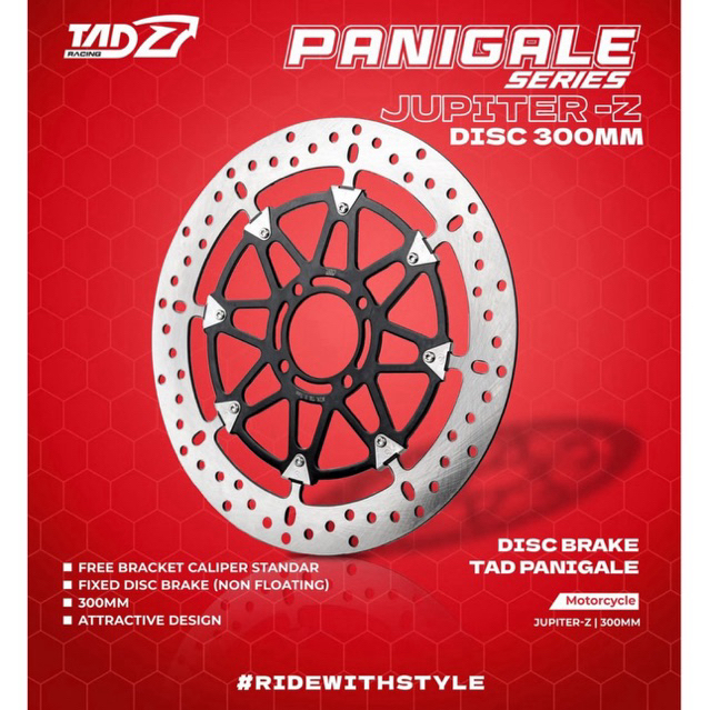 DISC PIRINGAN CAKRAM TAD PANIGALE T-DRIVE JUPITER Z FIZ R F1zR 300mm DISC PANIGALE 300mm