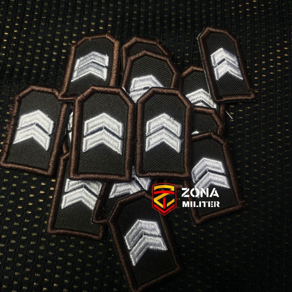 BORDIR PANGKAT PDL COKLAT BRIPTU TIMBUL