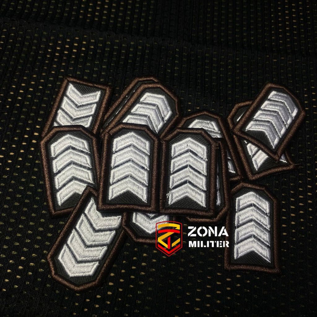 BORDIR PANGKAT TIMBUL PDL COKLAT BRIPKA