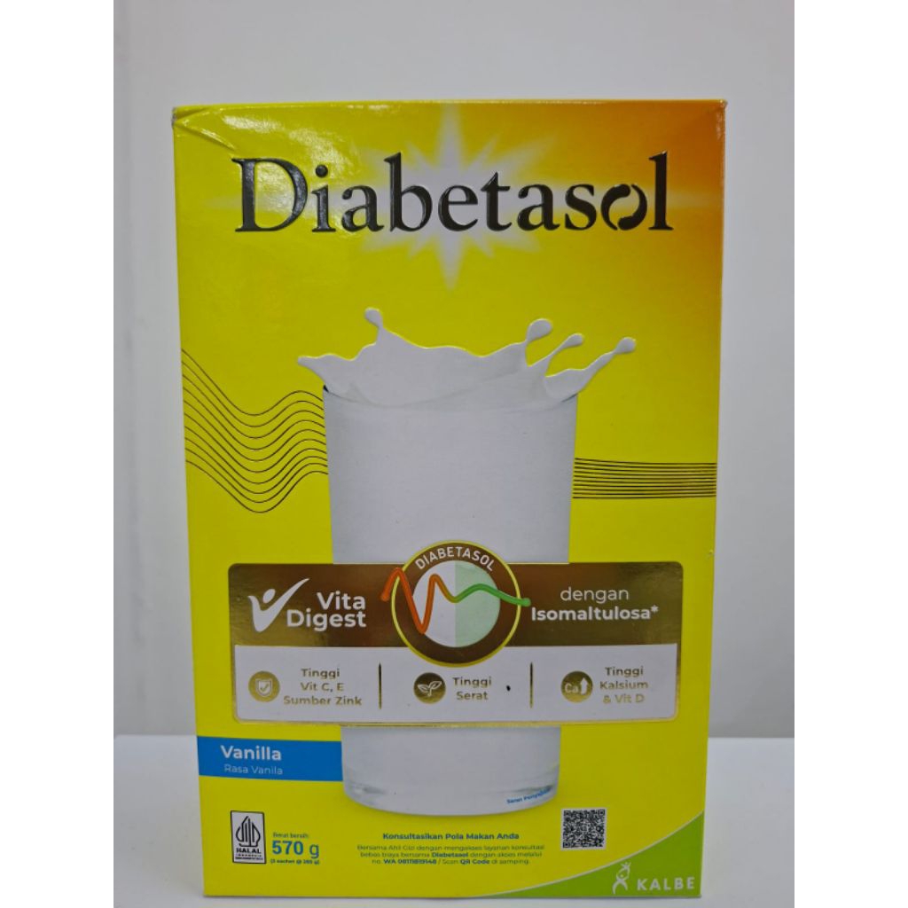 

Diabetasol - Susu bubuk Rasa Vanila 570g