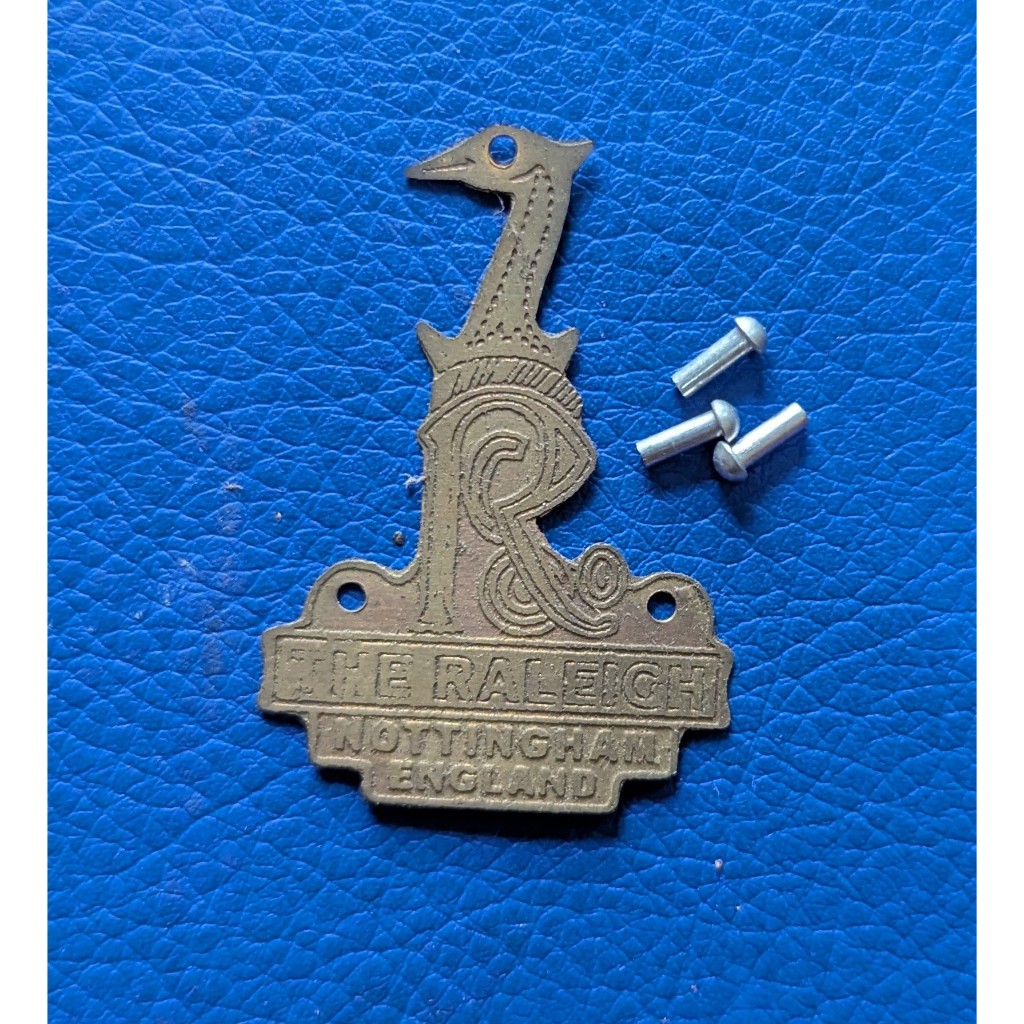 emblem plat merk sepeda onthel raleigh