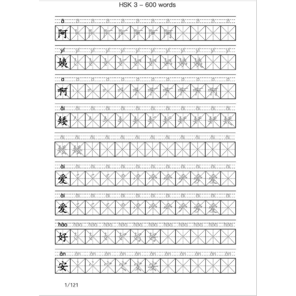 

Modul handwriting hsk 3