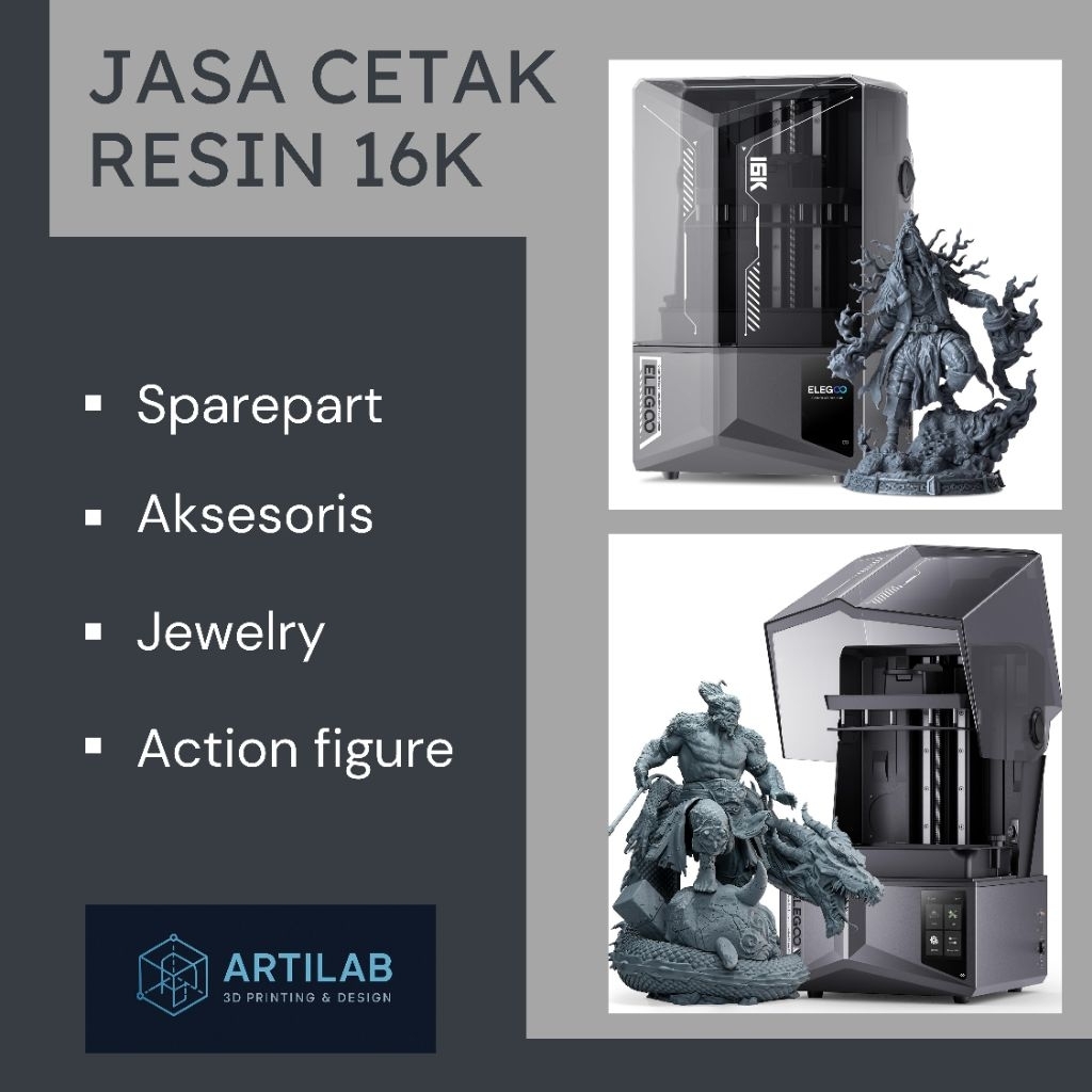 JASA CETAK RESIN 3D PRINTER /16K ULTRA