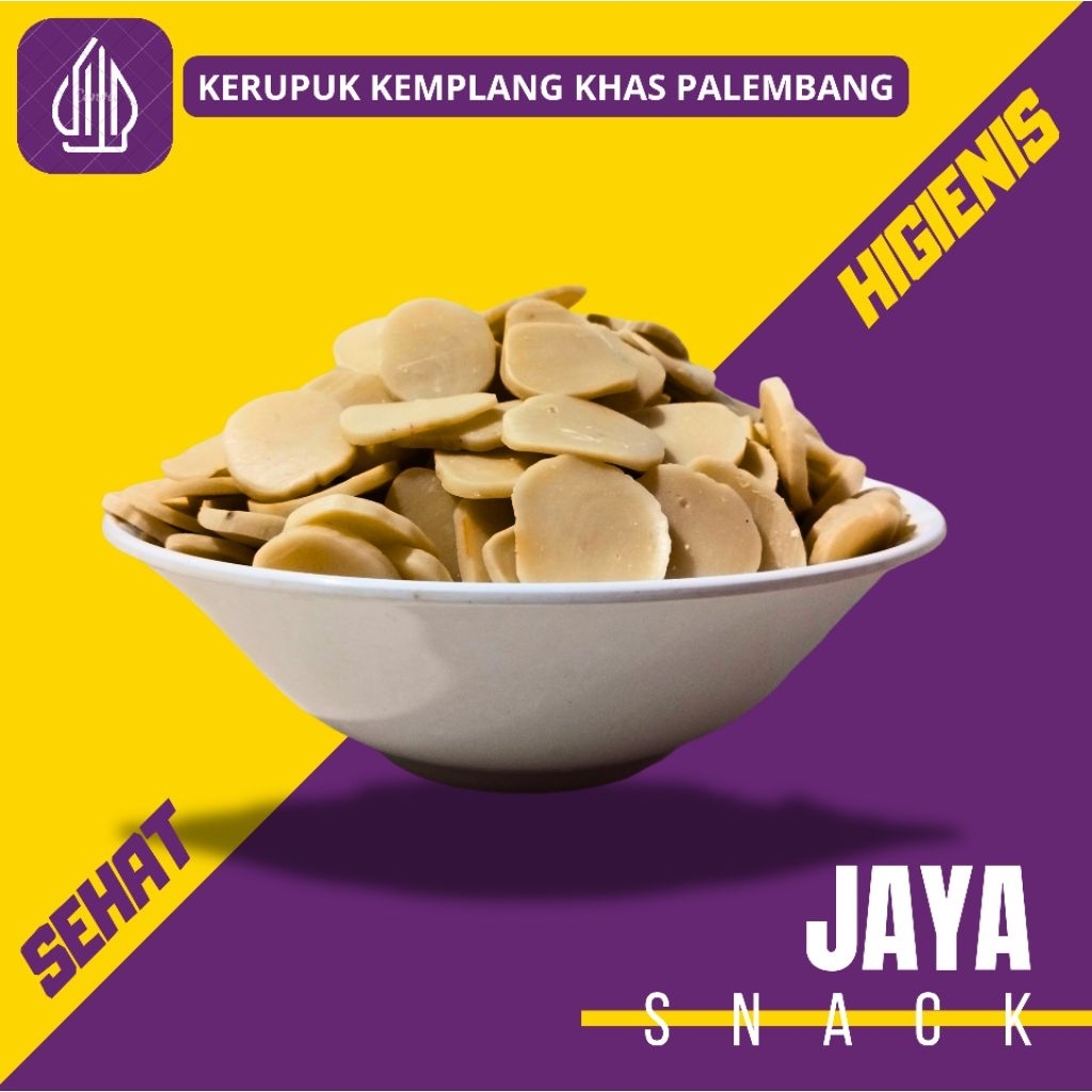 

Kerupuk Kempelang Mentah Khas Palembang Rasa Ikan Tengiri