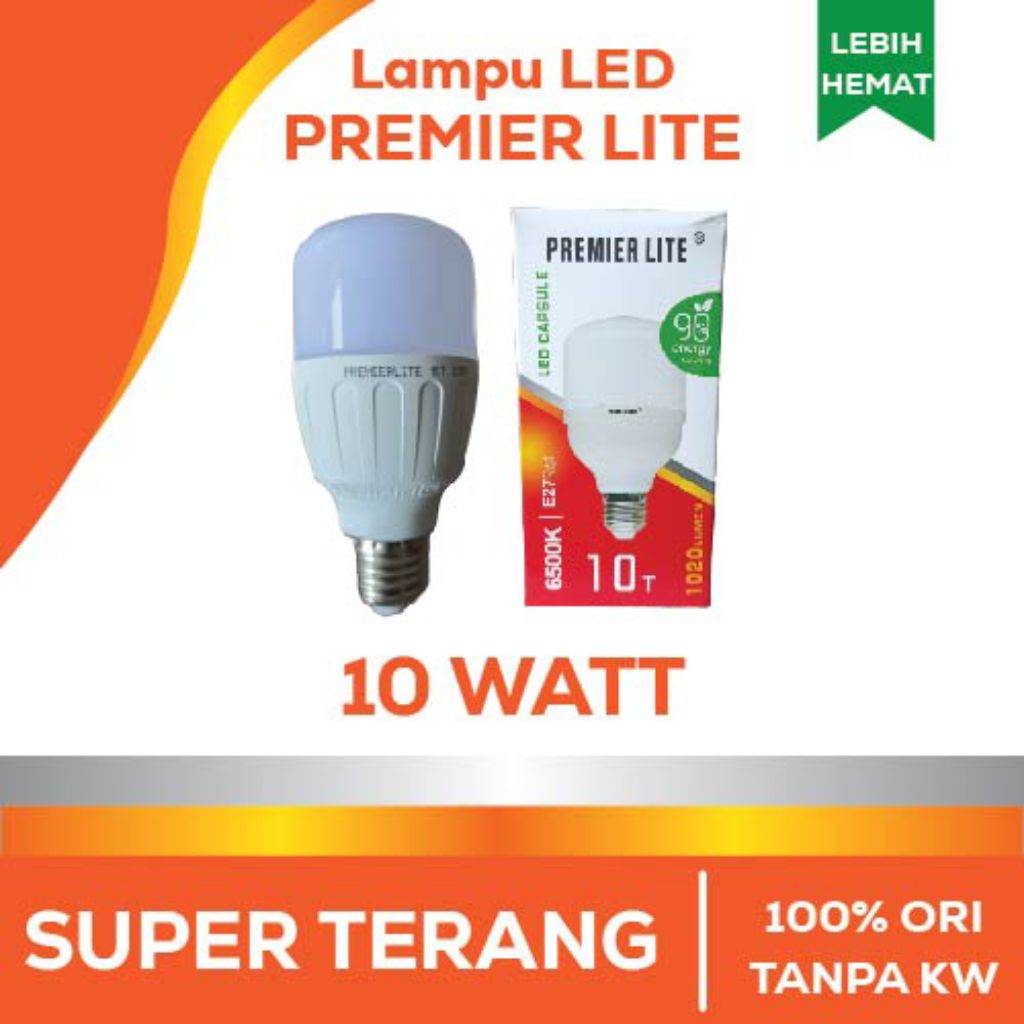 Lampu LED 10 watt Premier Lite super terang dijamin ori