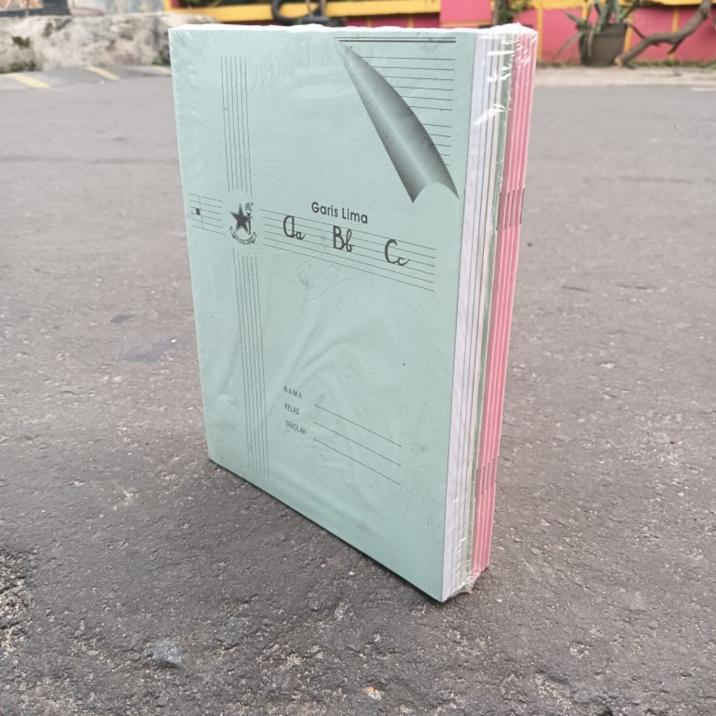 

1 Pack Buku Tulis Garis Lima Buku Tegak Bersambung Bergaris 5 ukr SIDU 16x21cm BO 38Lembar