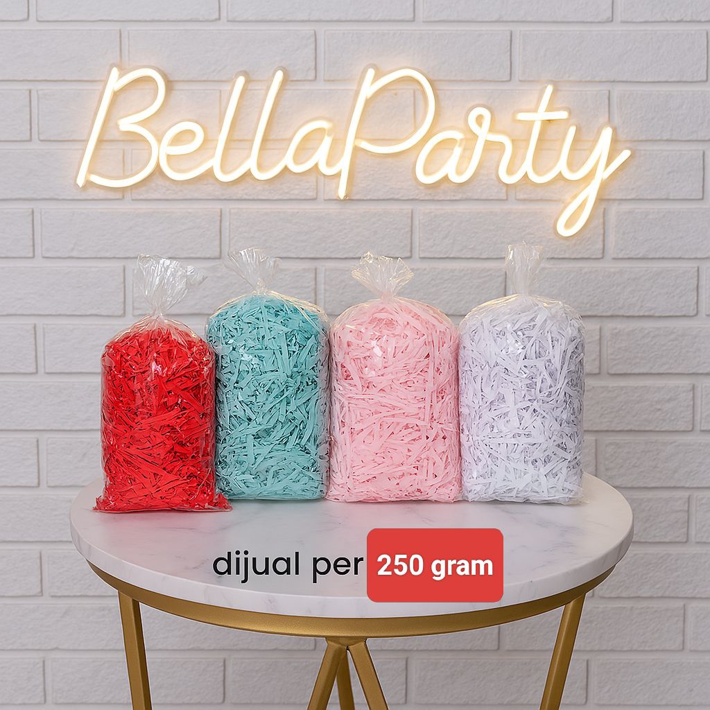 

kertas cacah putih 1 pack 10 gram | kertas potong | kertas untuk box kertas serut kertas untuk isian packing