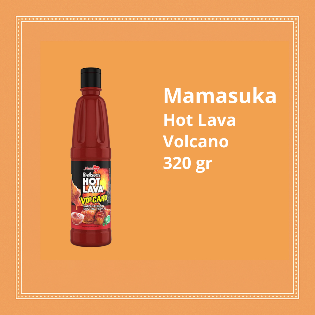 

Mamasuka Delisaos Hot Lava Volcano 320gr Botol – Saus Pedas Level Tinggi, Kental dan Lezat