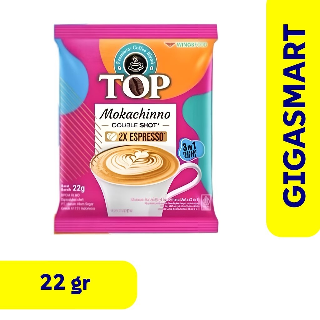 

TOP Mokachinno Kemasan Sachet 22gr, 1 Pcs