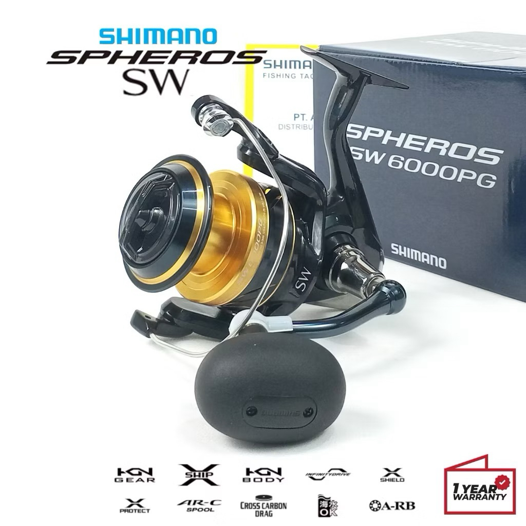 REEL SHIMANO SPHEROS SW 6000 8000 PG HG