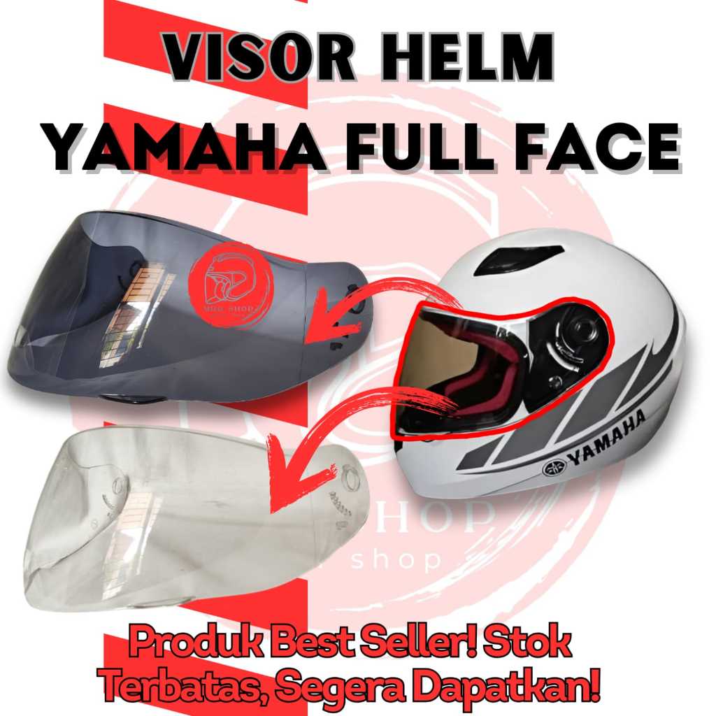 kaca helm full face yamaha vixion - visor helm bawaan vixion yamaha