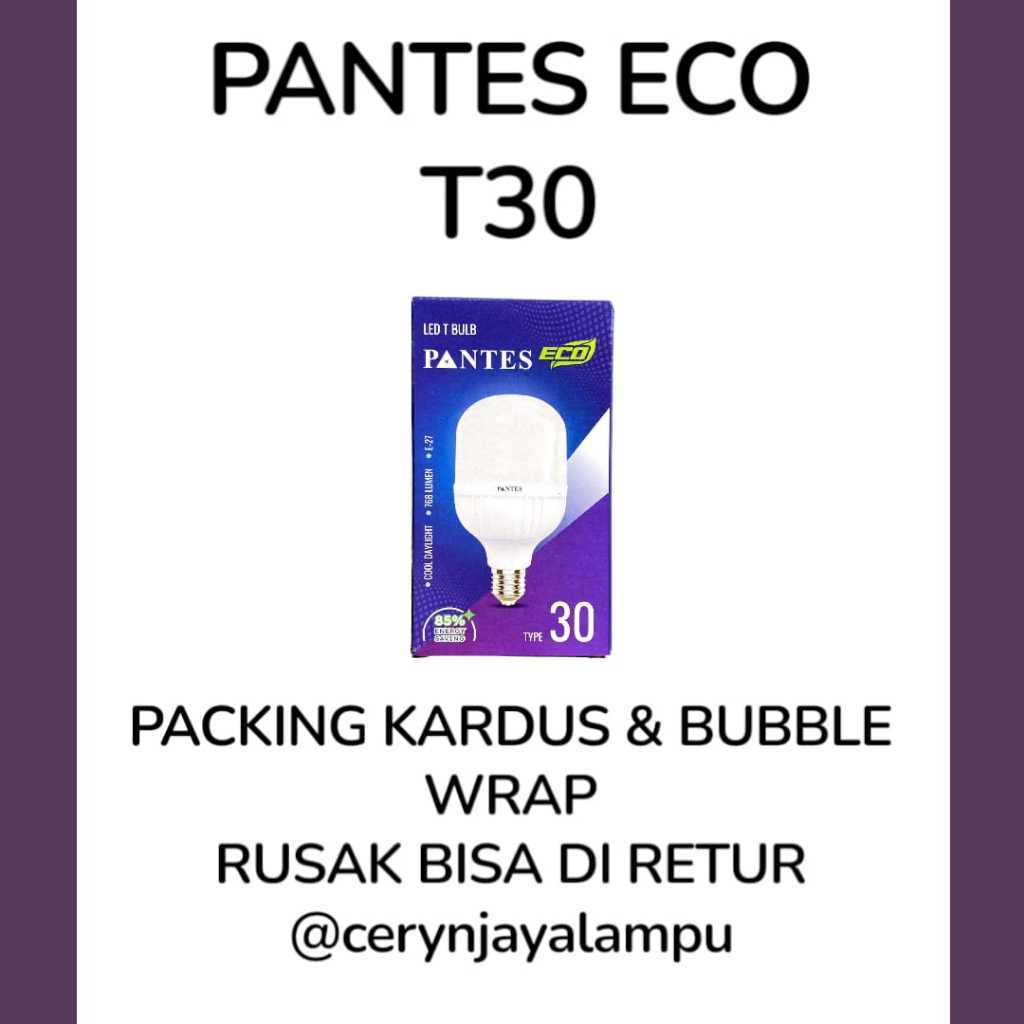 LAMPU PANTES ECO T30 LED PENERANGAN HEMAT LISTRIK