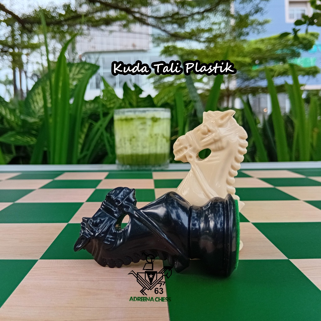 Buah Catur Model Kuda Tali - Plastik Premium Import Standar Turnamen Internasional FIDE