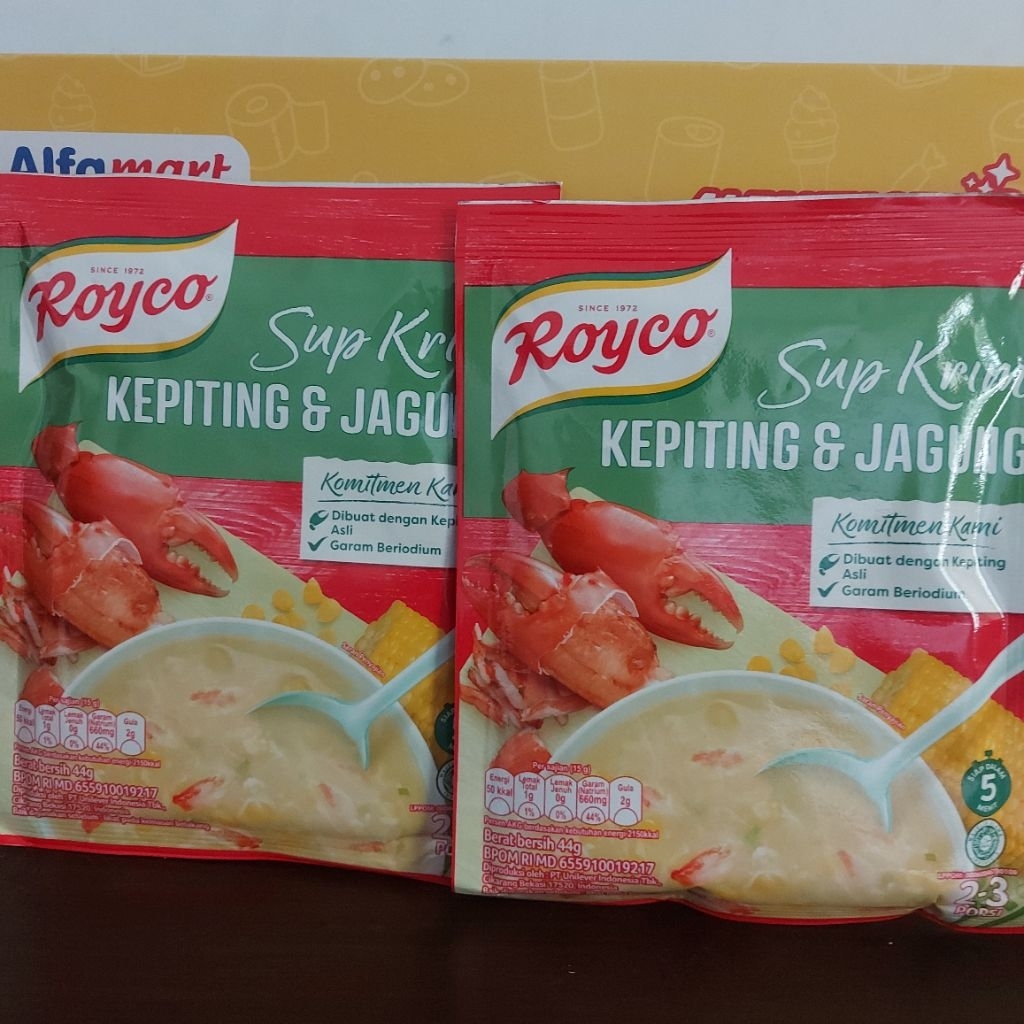 

Royco Sup Krim Kepiting & Jagung Instan 44gr