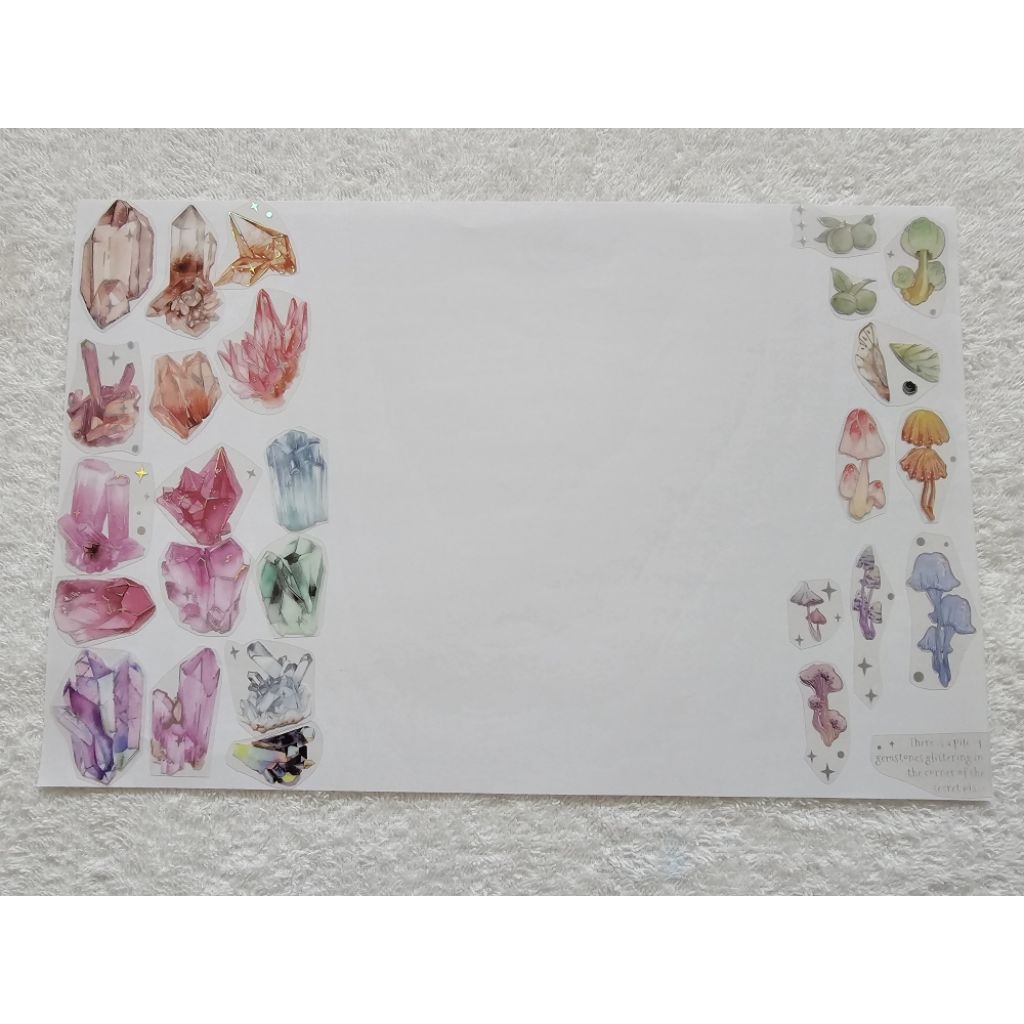 

(Baca Deskripsi) Color Crystal & Mushroom Transparent Sticker Flakes