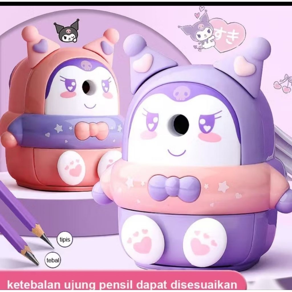 

RAUTAN PENSIL PUTAR SERI KUROMI/ Rautan MejaKUROMI /Sharpener