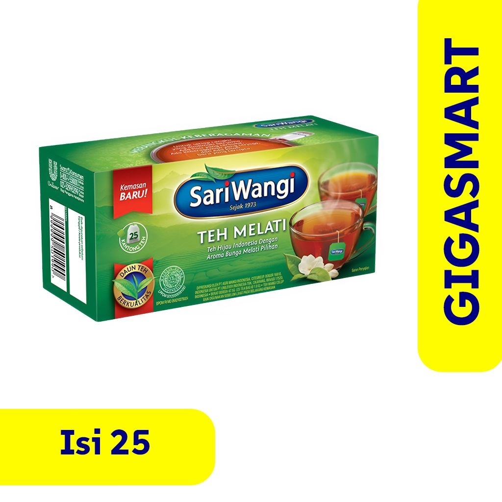 

Teh Celup SariWangi Varian Teh Melati Isi 25 Kantong