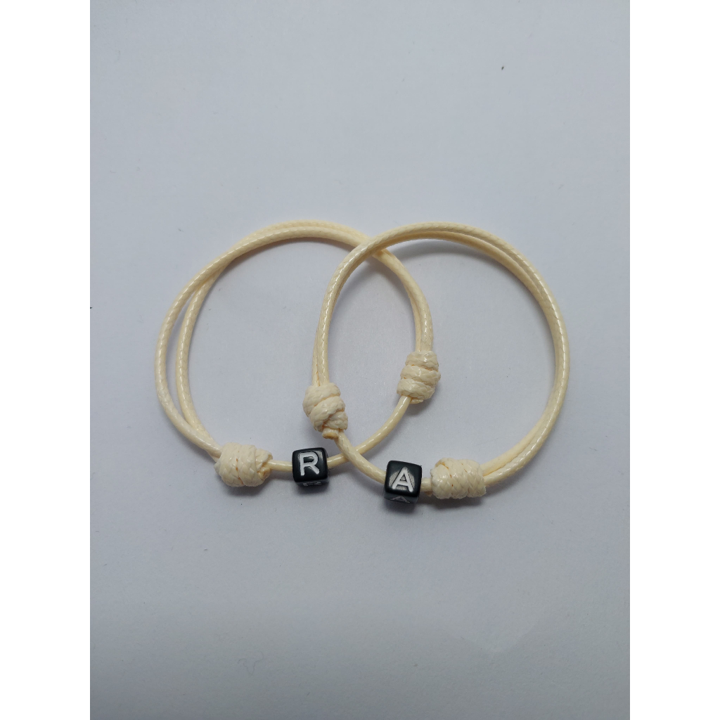 GELANG KOREA POLOS / GELANG PRIA & WANITA / GELANG AESTHETIC / GELANG HURUF / GELANG INISIAL