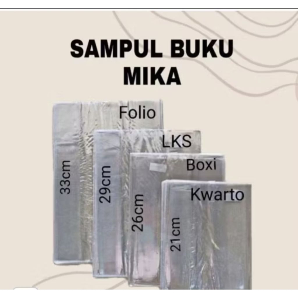 

sampul buku mica tebal 10 lembar (kwarto/boxy/LKS/Folio)
