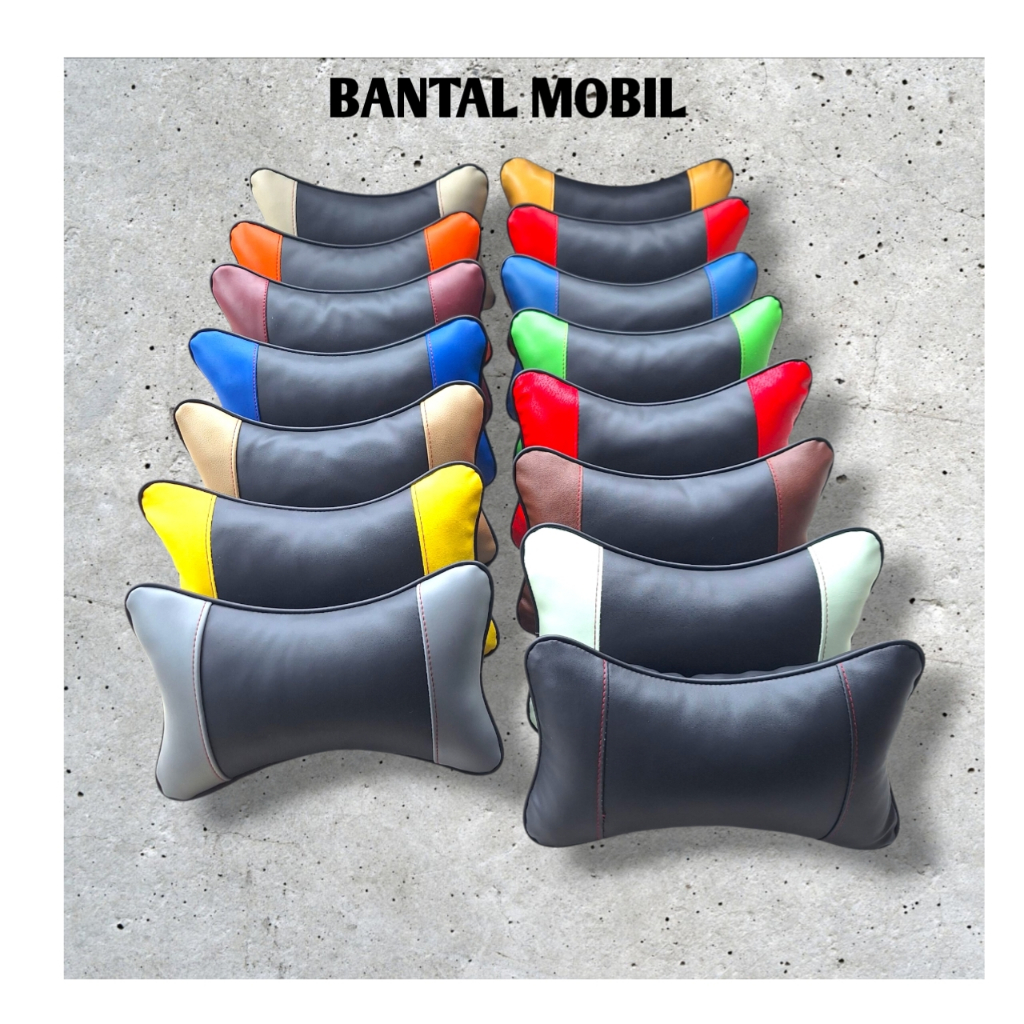 Bantal sandaran mobil / bantal Mobil / bantal leher mobil / bantal mobil kulit / bantal sandaran mob