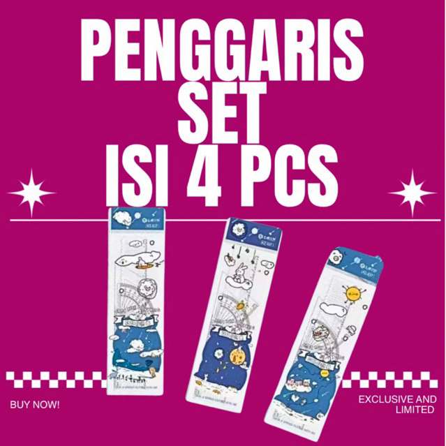 

SET PENGGARIS ISI 4 PENGGARIS ANAK ANAK