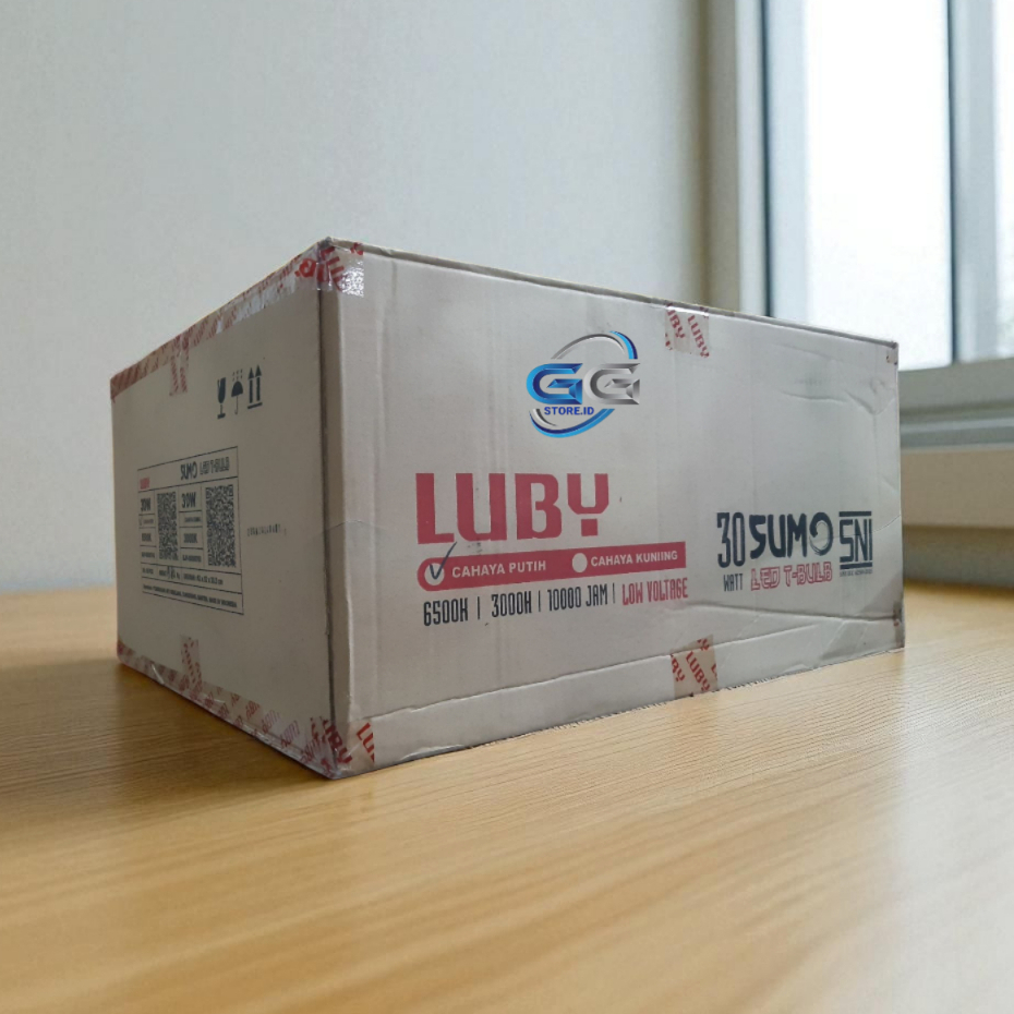 Paket 1 DUS LUBY Sumo Lampu Bohlam LED 30 Watt /1 Koli Isi 60 Pcs Luby Sumo 30 Watt - Cahaya Putih