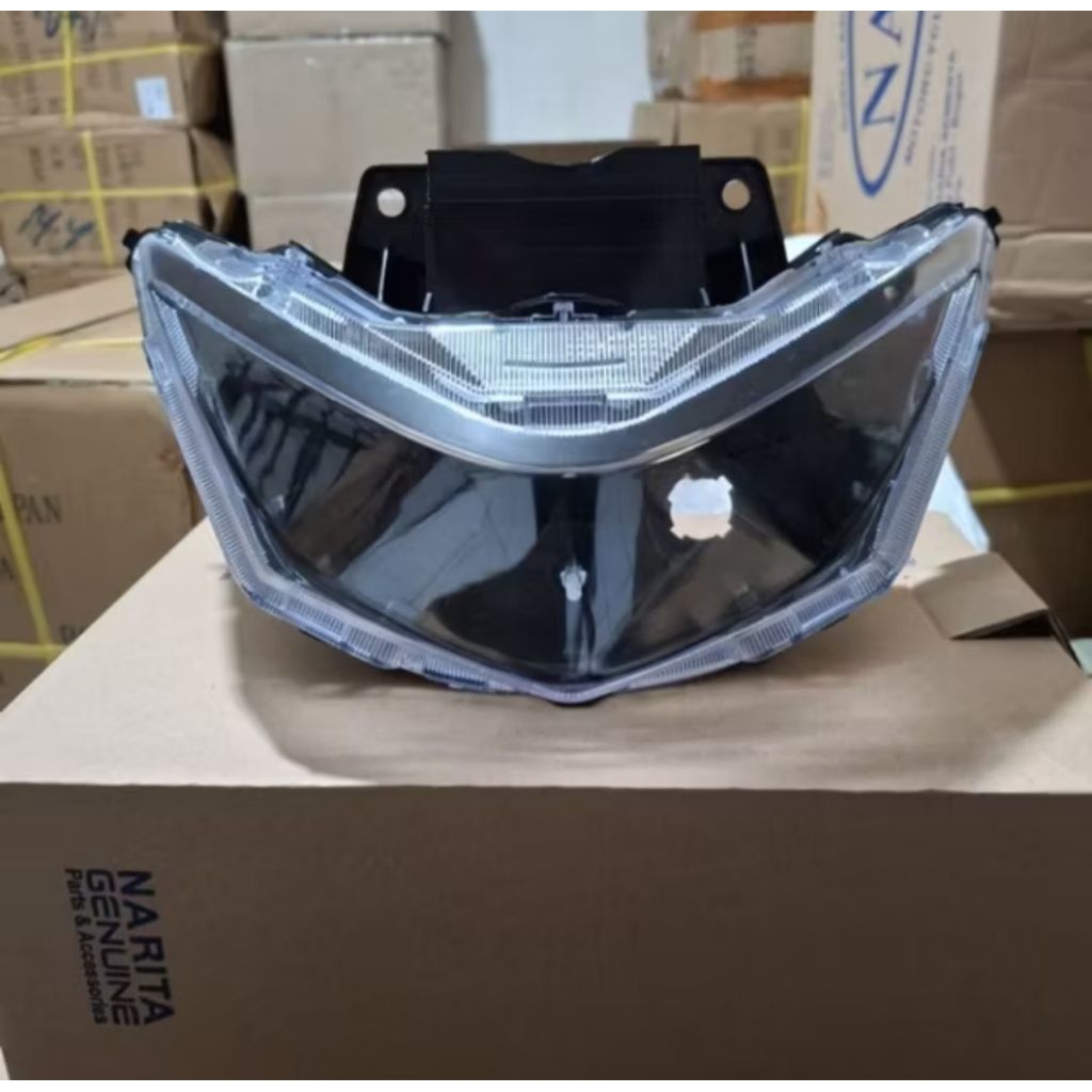 Reflektor Lampu Depan Beat Deluxe 2020-2023 GEN 1 Bahan Biled Proji Daymaker Lengkap