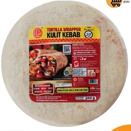 

Indopertama Tortilla Wrapper Kecil 20Cm- ARDABA FROZEN