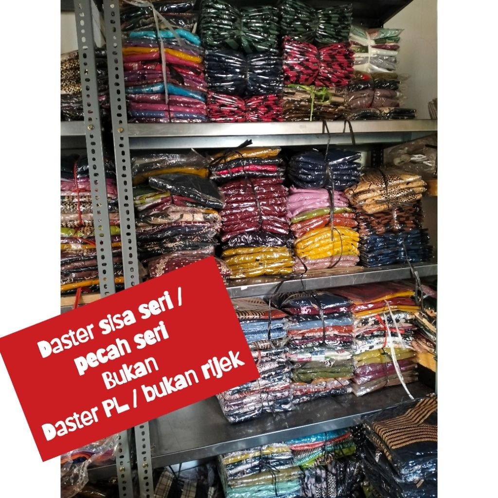 GAMIS DASTER SETELAN DEWASA WANITA  SISA SERIAN ,PECAH SERI , BUKAN PL BUKAN RIJEK