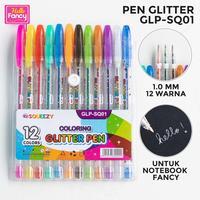 

PEN GLITTER / Pulpen gel / Pena / Gell Pen Glitter 12 Warna